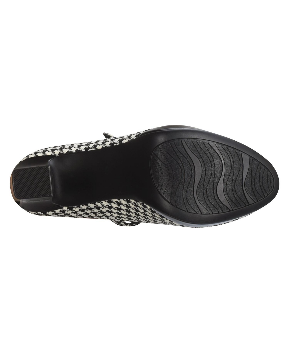 Impo Women's Oleta Memory Foam Mary Jane Platform Pumps - Black-Faux Suede