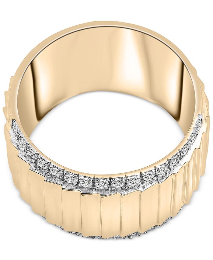 Audrey by Aurate Diamond Wide Textured Statement Ring (1/3 ct. t.w.) in