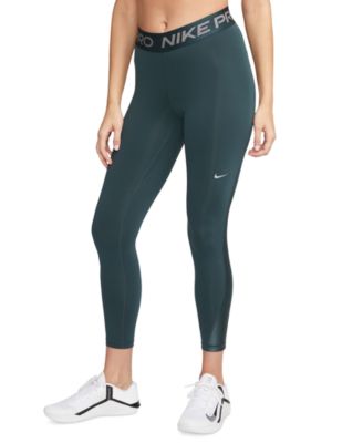 Nike Pro 365 Women's Mid-Rise Cropped Mesh Panel Leggings. Nike DK