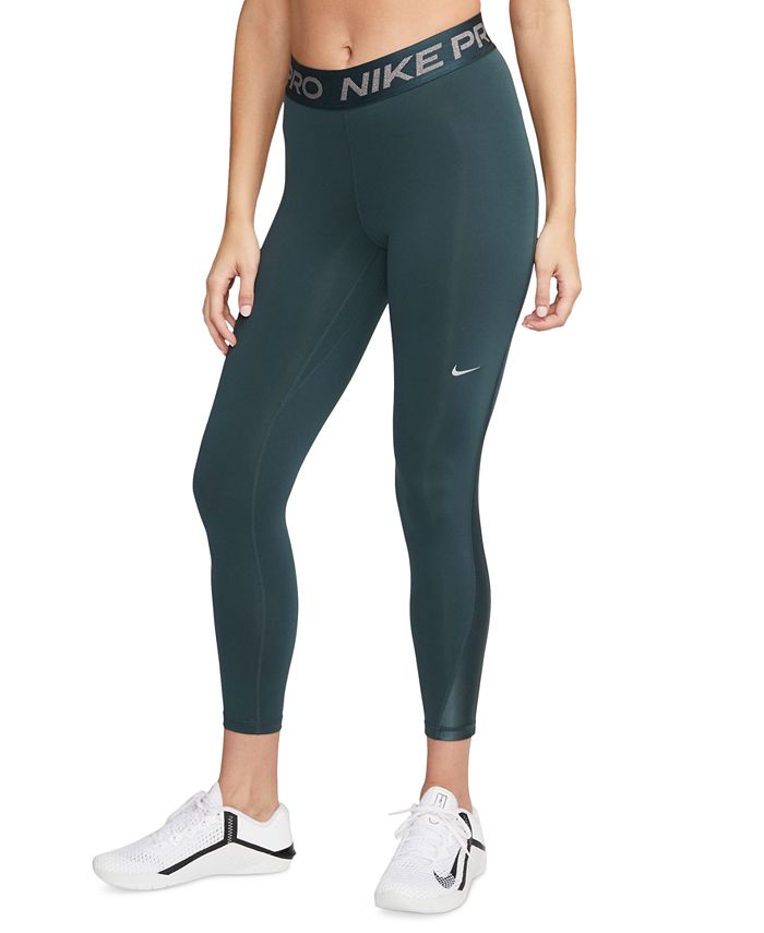 Nike Training Dri-FIT Pro mid-rise keyhole 7/8 leggings in khaki