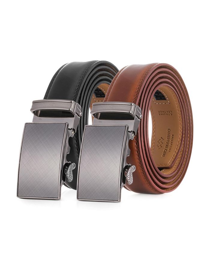 Mio Marino Men's Radiant Design 2 Pack Ratchet Belt Macy's