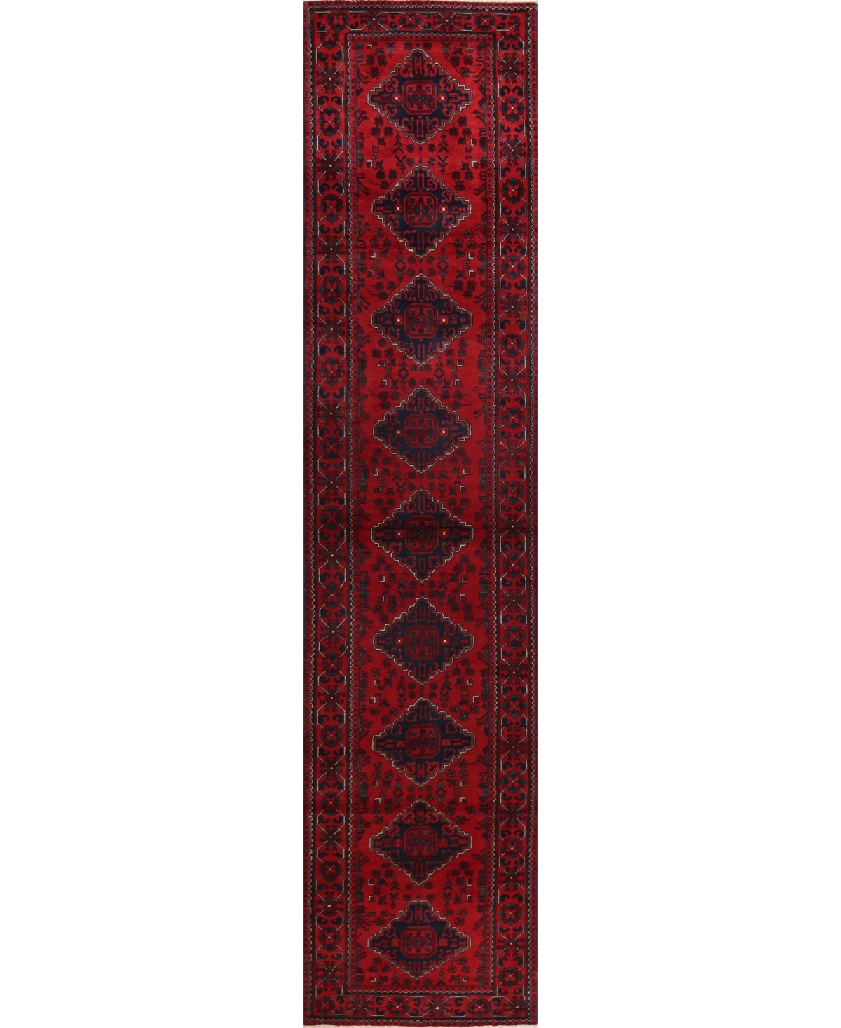 Bb Rugs One Of A Kind Fine Beshir 2'8" X 12'1" Runner Area Rug In Red