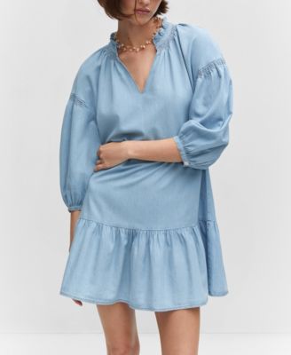 Women's Oversize Puffed Sleeve Dress