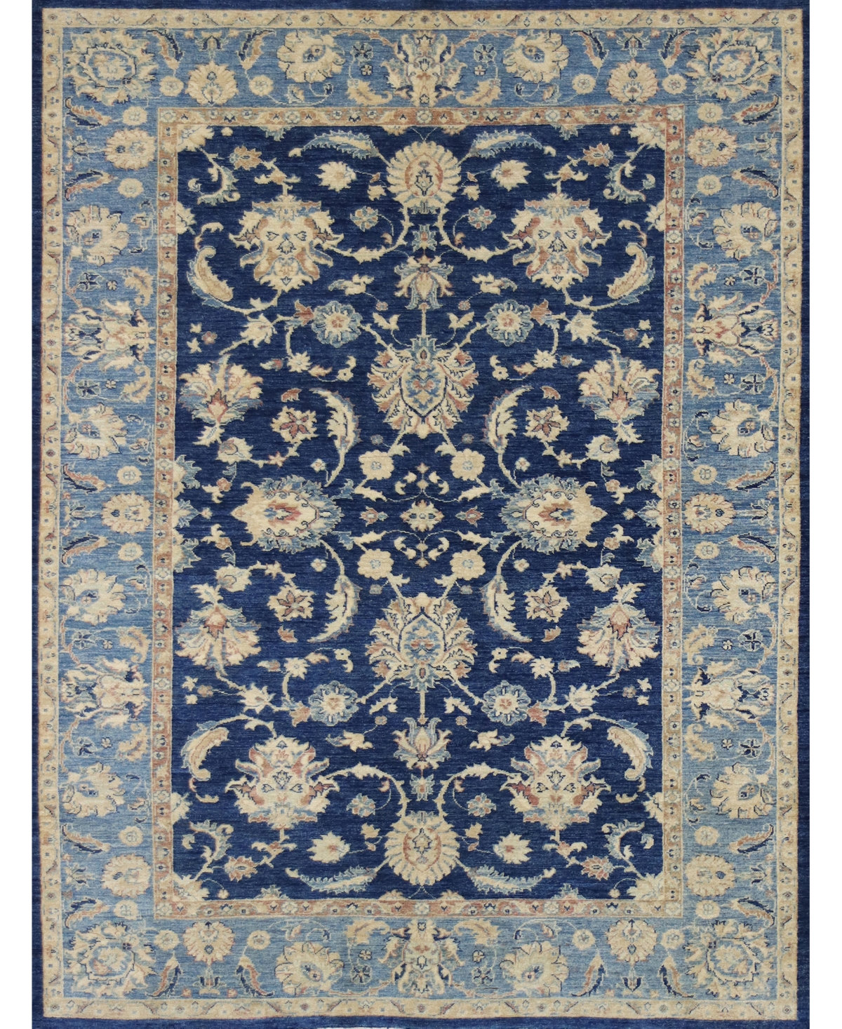 Bb Rugs One of a Kind Mansehra 5'9in x 8' Area Rug - Navy