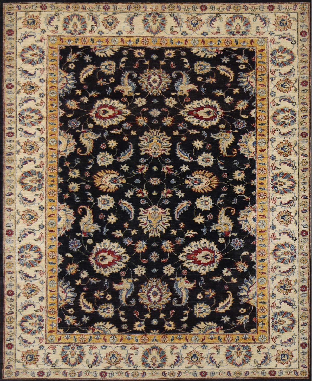 Bb Rugs One of a Kind Mansehra 5'10in x 7'10in Area Rug - Black