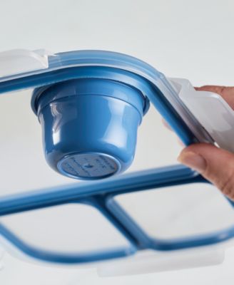 Lock n Lock On The Go Meals Three Compartment Divided Lunch Container, 33 Ounce