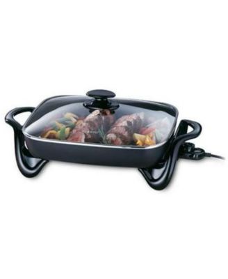 National Industries 16 in. Electric Skillet with Glass Cover