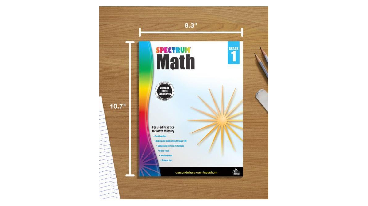 Spectrum Math Workbook, Grade 1 by Spectrum Compiler