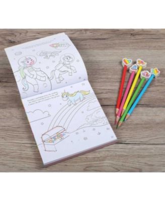 Unicorn Magic Pencil Toppers- Drawing, Coloring Activity Book by Editors of Silver Dolphin Books