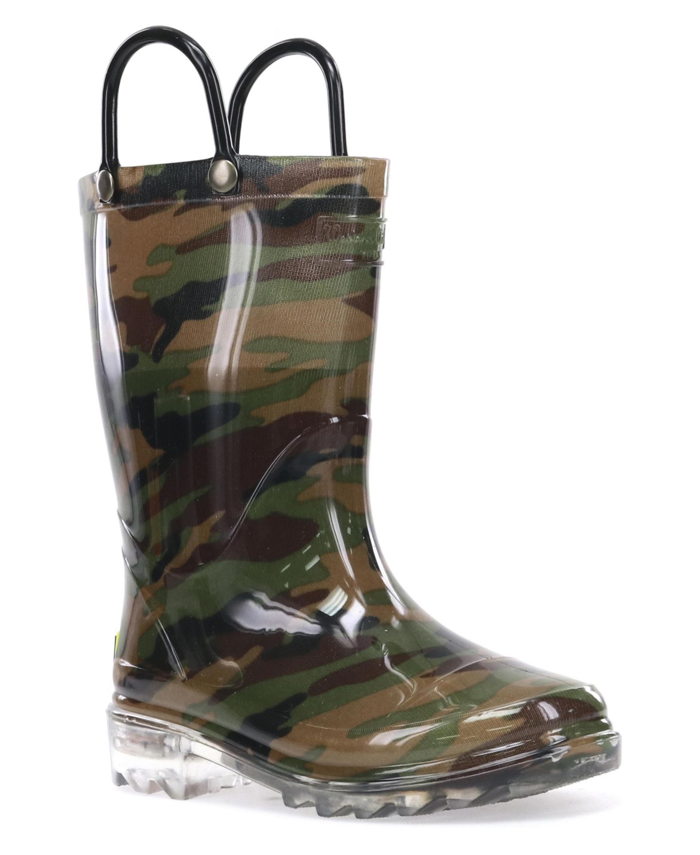 Ботинки Western Chief Lighted Camo Rain Boot для мальчиков, цвет: Зелёный — фото 3
