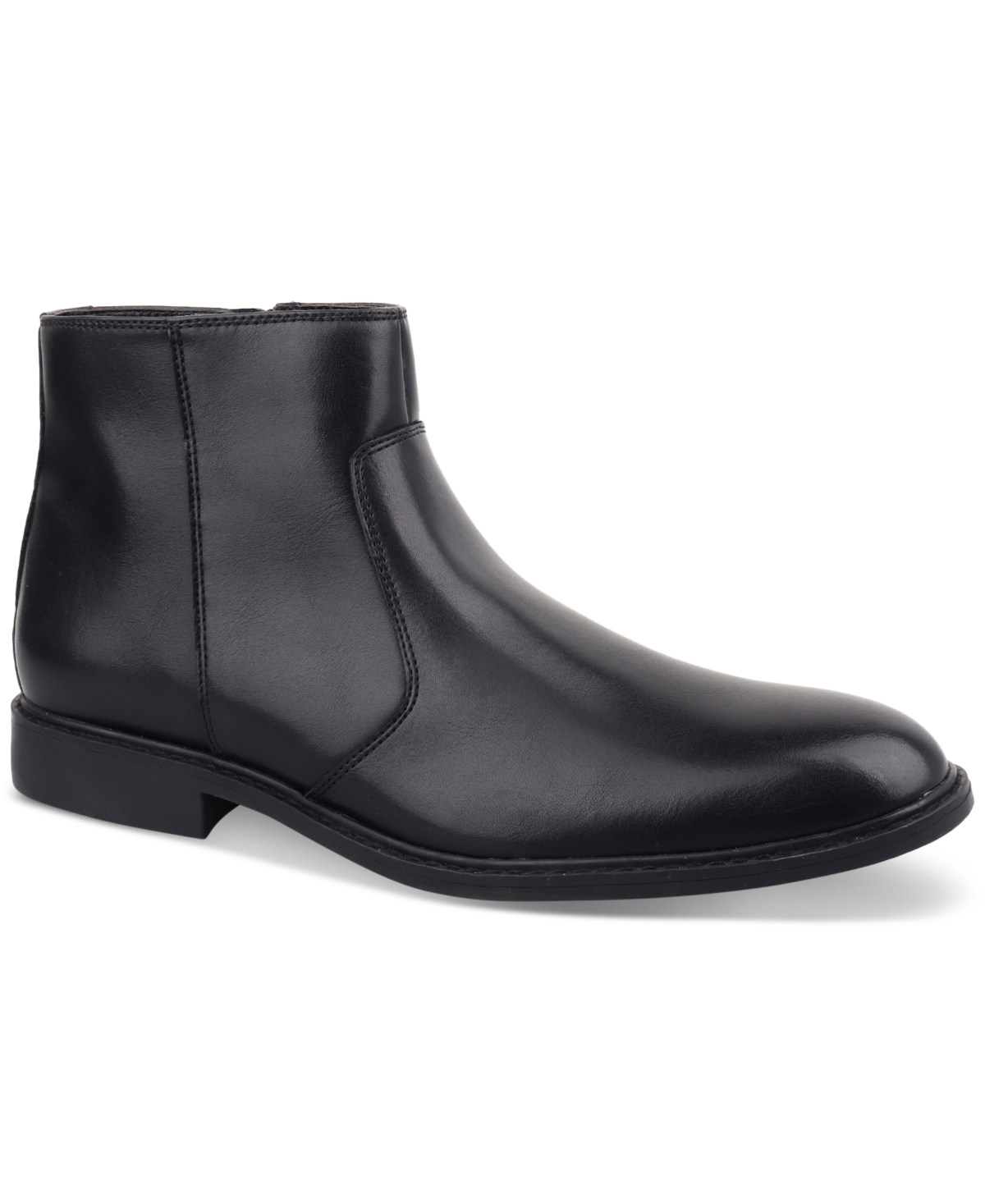 Men's Liam Side-Zip Boots, Created for Macy's - Black