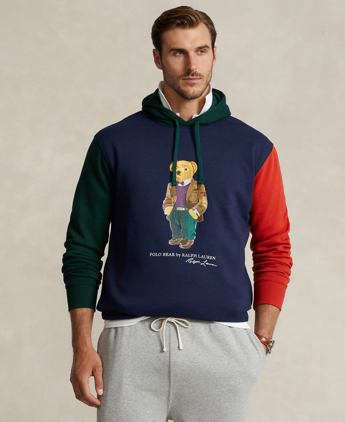 POLO RALPH LAUREN - Men's fleece Polo Bear hoodie 