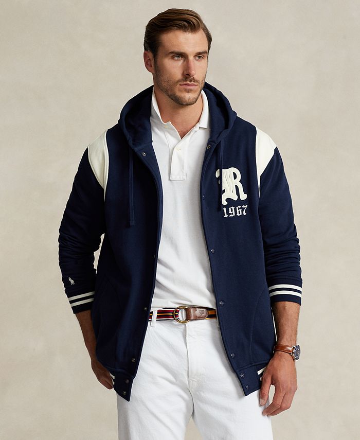 Polo Ralph Lauren Men's Big & Tall Classic Fleece Full Zip Hoodie - Cruise Navy
