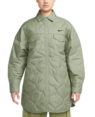 Nike Women's Sportswear Essentials Quilted Trench Coat - Macy's