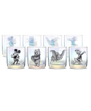 JoyJolt Disney100 Limited Edition Walt Disney Quotes Drinking Glass Set -  10 oz & Reviews