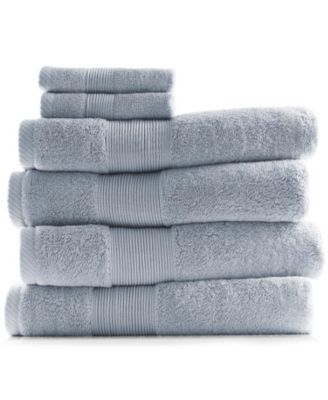 Luxury Combed Cotton Bath Towel Set, 6-Piece