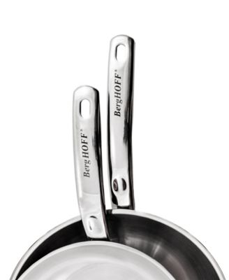 Belly Shape 12pc 18/10 Stainless Steel Cookware Set, Glass Lids