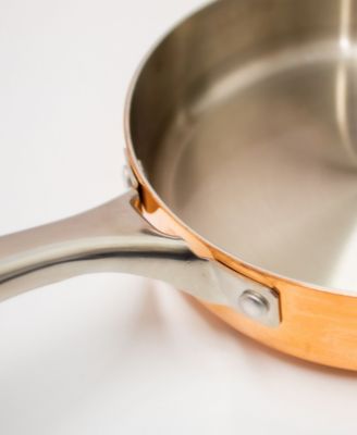 Vintage-Like Tri-Ply 5 Piece Mid Size Polished Copper Cookware Set