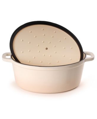 Neo 5pc Cast Iron Oval Dutch Oven Set with 10" Fry Pan, 5qt. & 8qt.