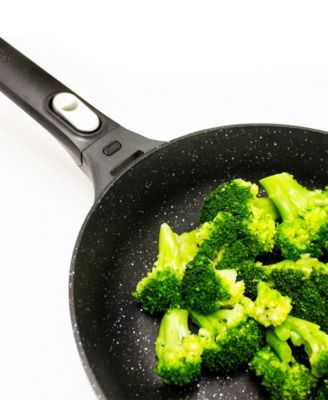 GEM 4Pc Nonstick Cast Aluminum Cookware Set, Fry pan, Grill Pan & Saute Pan