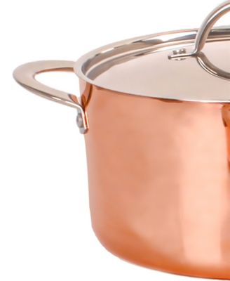 Vintage-Like Tri-Ply Polished Copper 6 Piece Cookware Set