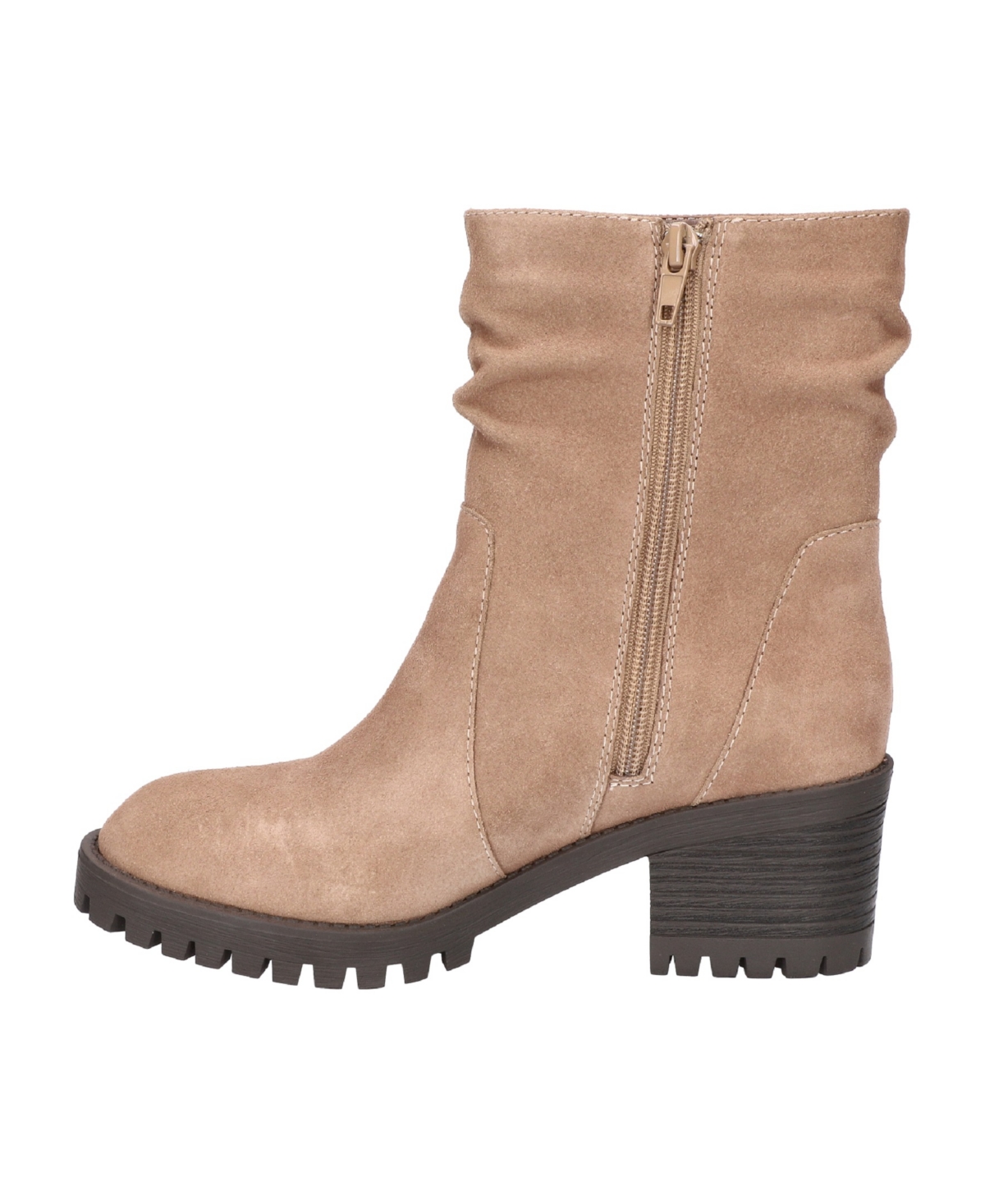 Bella Vita Women's Hattie Block Heel Zipper Booties -Leather