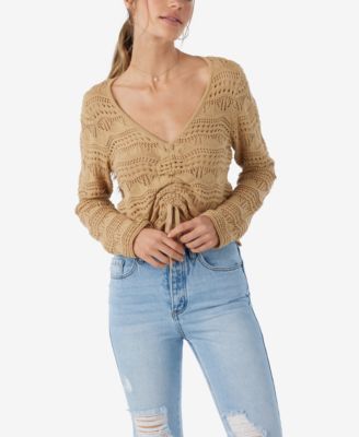 O'Neill - Juniors' Cotton Harbor Adjustable Crochet Sweater