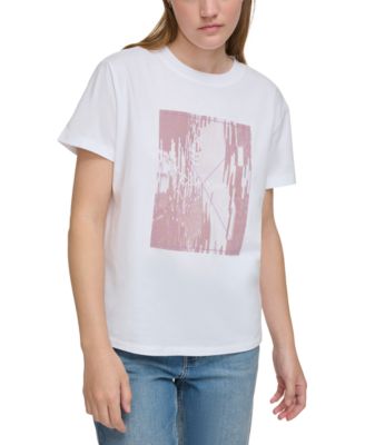 Calvin Klein Jeans - Women's Cotton Park Slope Embroidered Graphic T-Shirt
