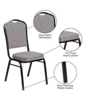 Crown Back Stacking Banquet Dining Chair