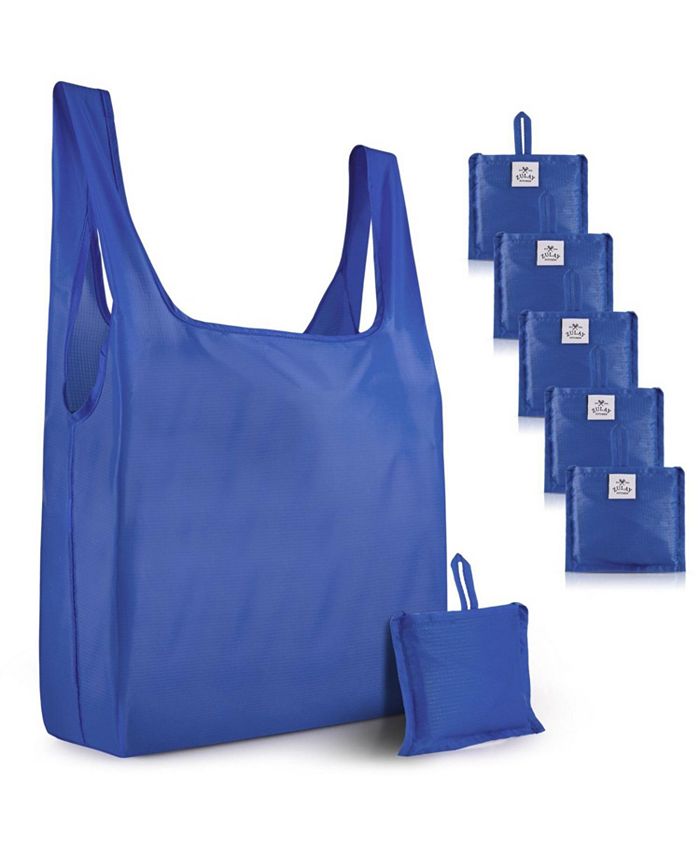 Zulay Kitchen Easy to Carry Foldable Design Reusable Shopping Bags