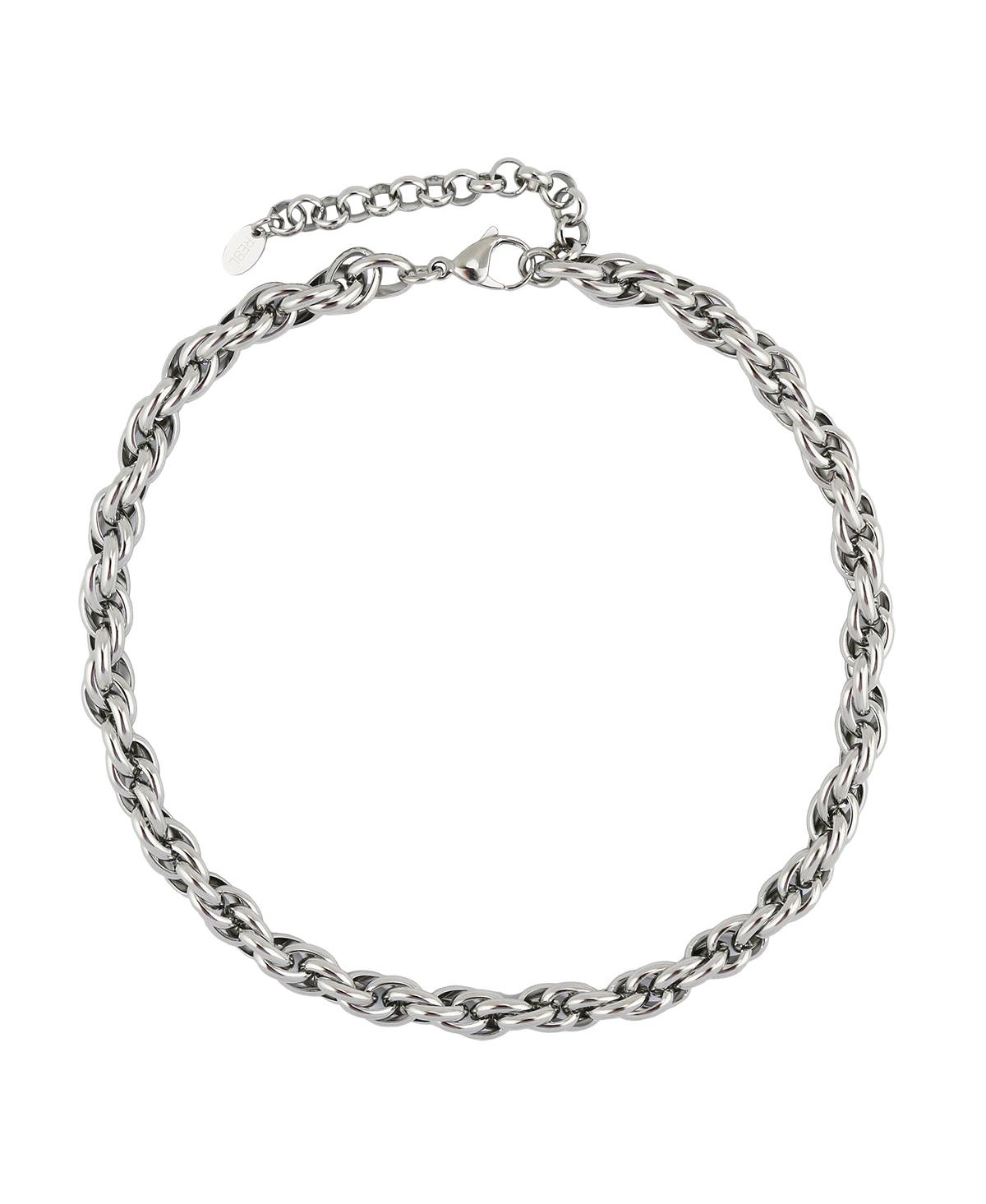 Indigo Chain Necklace - Silver