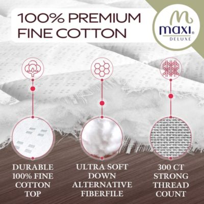 Soft and Comfortable Luxury Mattress Pad - 100% Cotton Sateen - 300 Thread Count - Crib