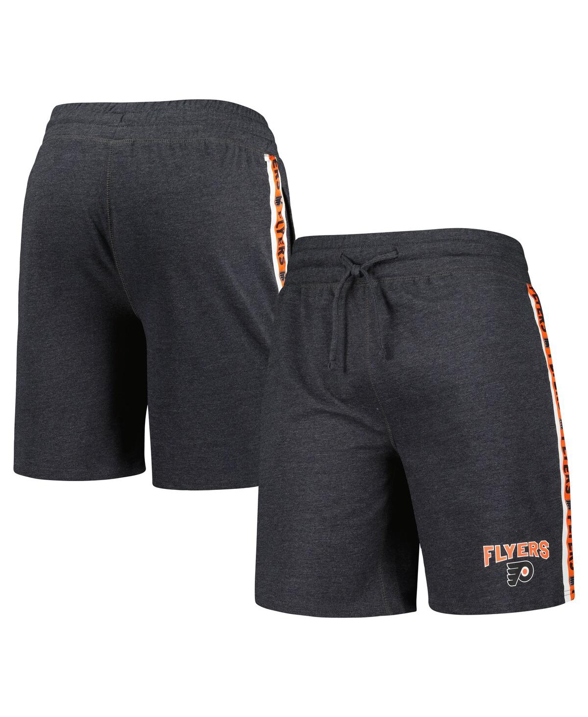Concepts Sport Charcoal Philadelphia Flyers Team Stripe Shorts In Charcoal