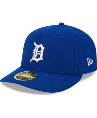Men's Royal Detroit Tigers White Logo&nbsp;Low Profile 59FIFTY Fitted Hat