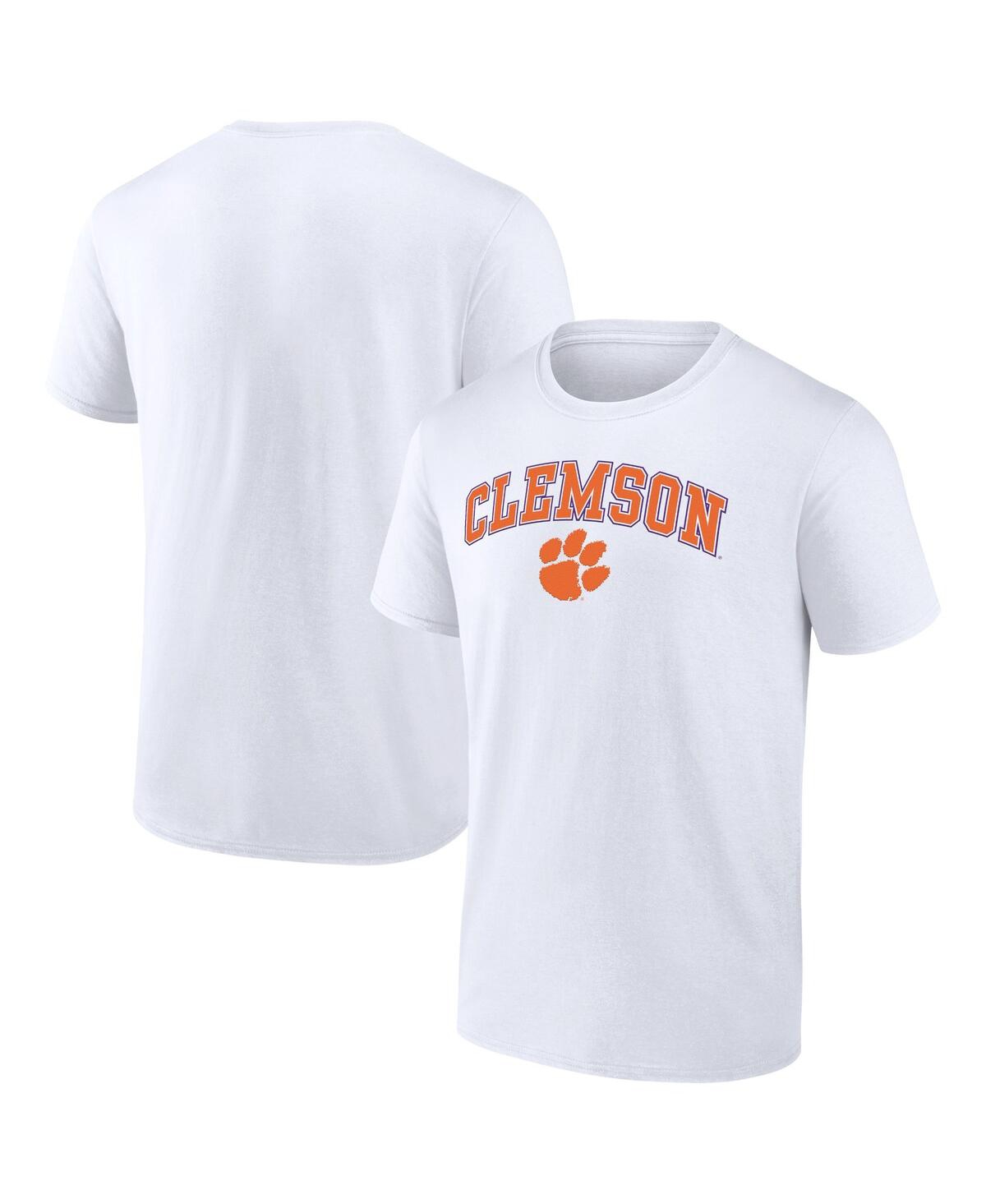 Fanatics Men's  White Clemson Tigers Campus T-shirt