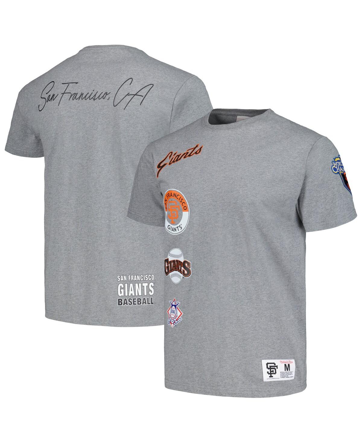 Men's Mitchell & NessSan Francisco Giants Cooperstown Collection City Collection T-shirt - Heather Gray