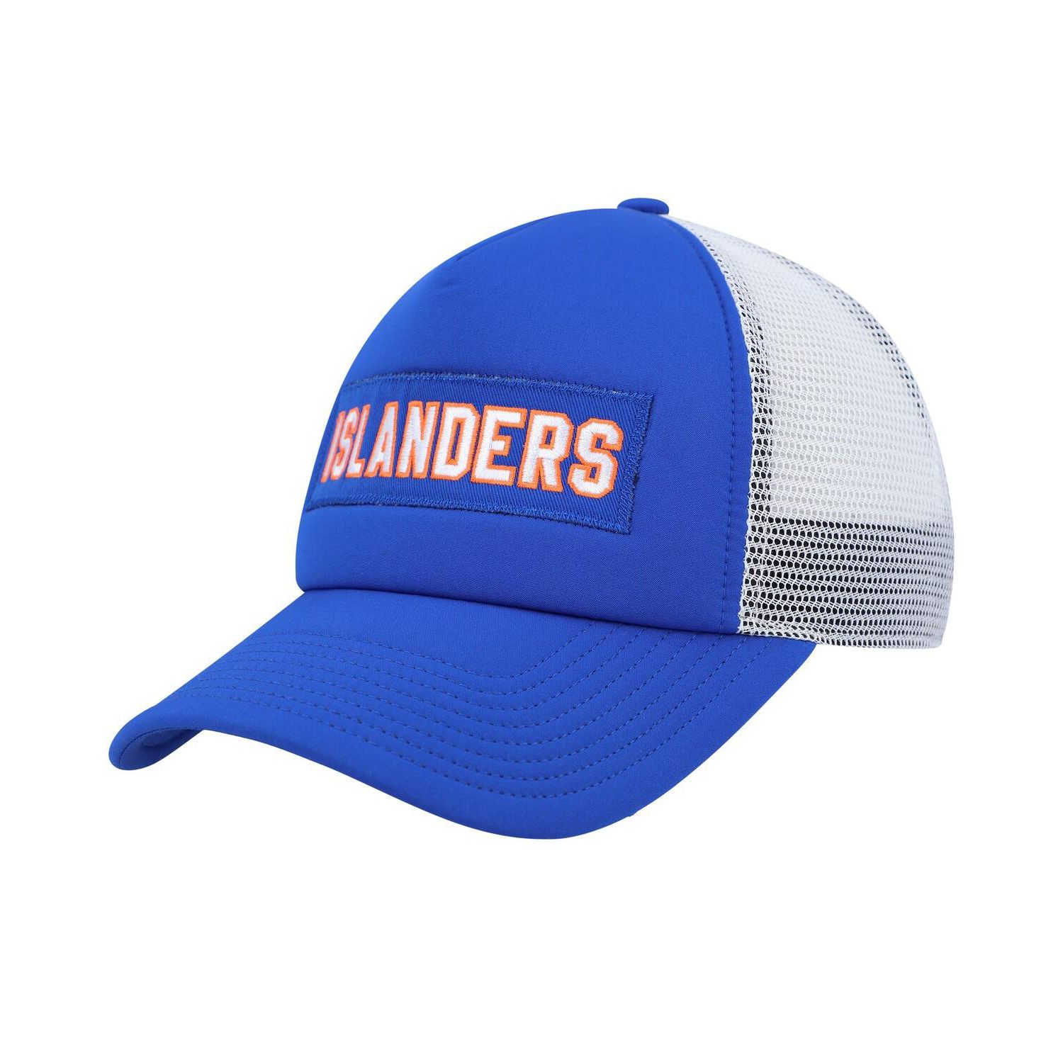 Men's Royal, White New York Islanders Team Plate Trucker Snapback Hat