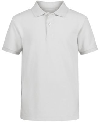 Nautica - Husky Boys Stretch Light Yellow Double Piqu&eacute; Polo