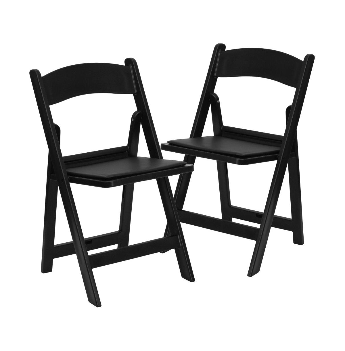 Emma+Oliver Folding Chair - Resin– 2 Pack 800Lb Weight Capacity Event Chair