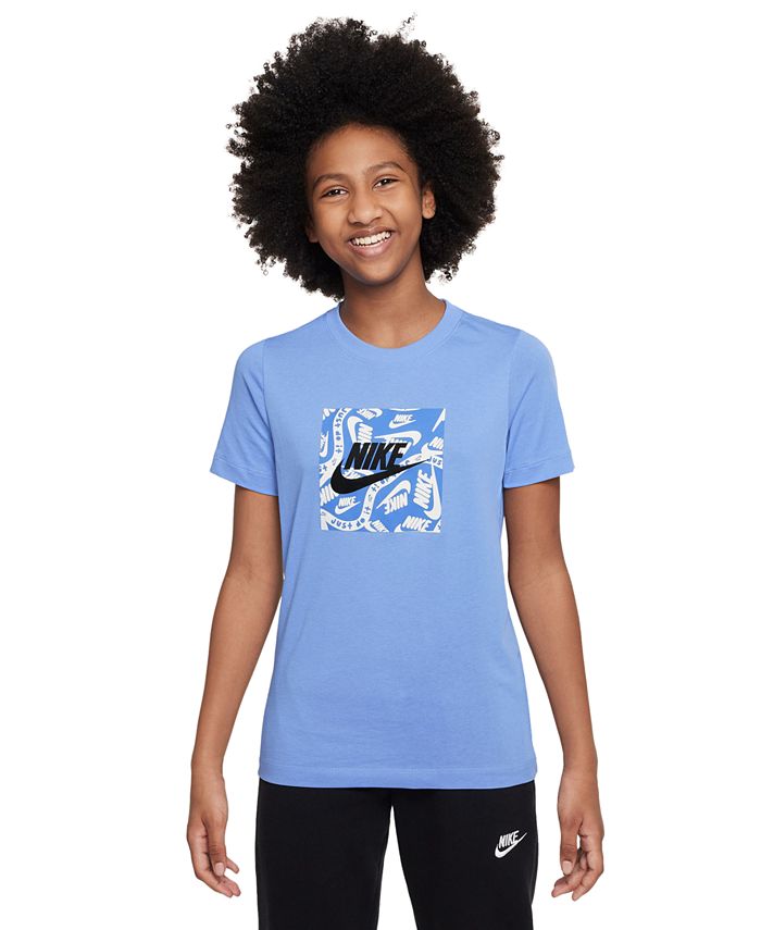 Nike Big Kids Sportswear Relaxed-Fit Logo T-Shirt - Macy's