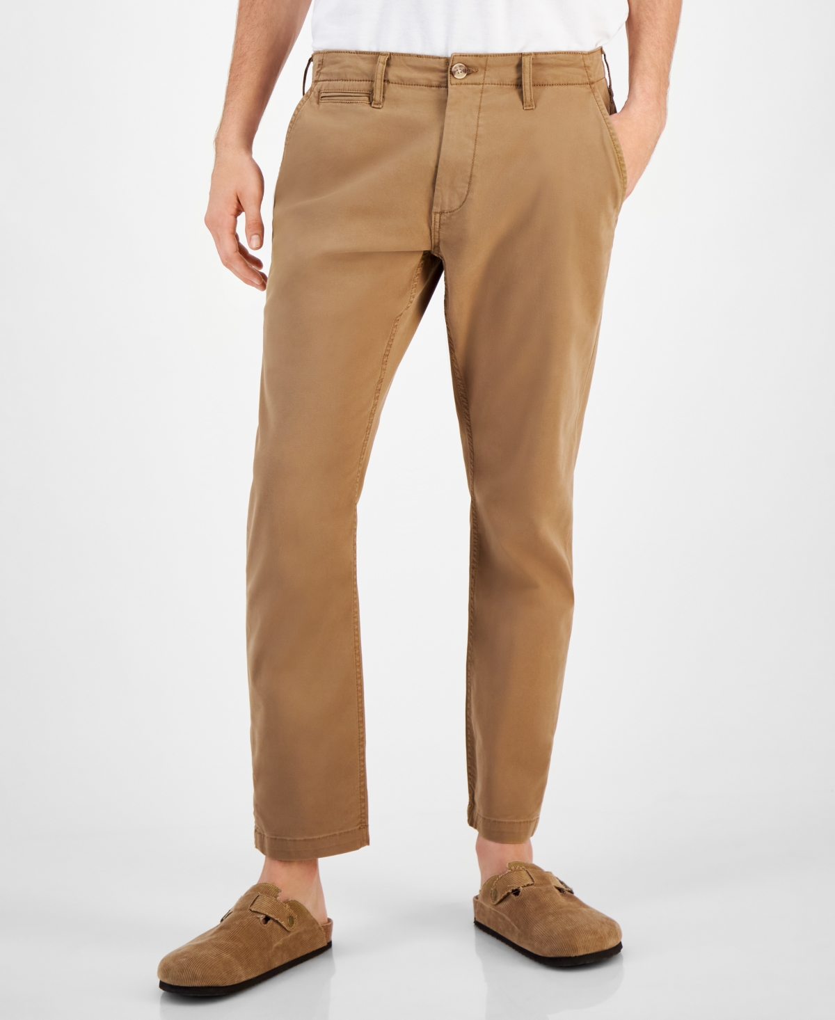 Shop Sun + Stone Men's Men's Dewy Slim-straight Chino Pants, Created For Macy's In Dull Gold