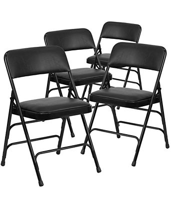 4 Pack Home & Office Portable Party Events Padded Metal Folding Chair