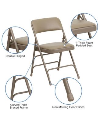 4 Pack Home & Office Portable Party Events Padded Metal Folding Chair