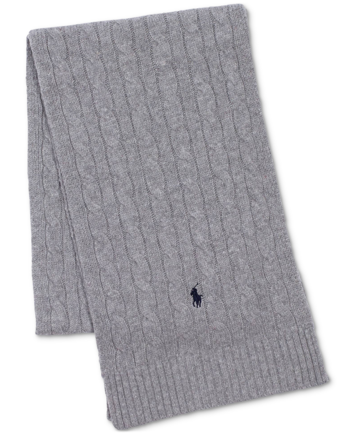 Polo Ralph Lauren Classic Cable Scarf In Andover Heather