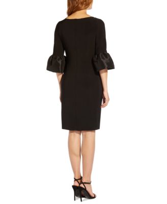 Adrianna Papell Women's Bell-Cuff Draped Jersey Dress - Macy's