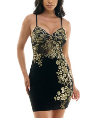 green emerald velvet dress Halterneck Empire Waist Gathered Sunrise Foil Maxi Dress - Gold main image 1