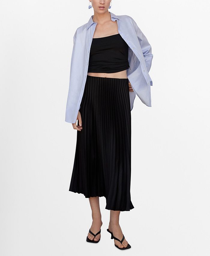MANGO Women s Pleated Midi Skirt Macy s