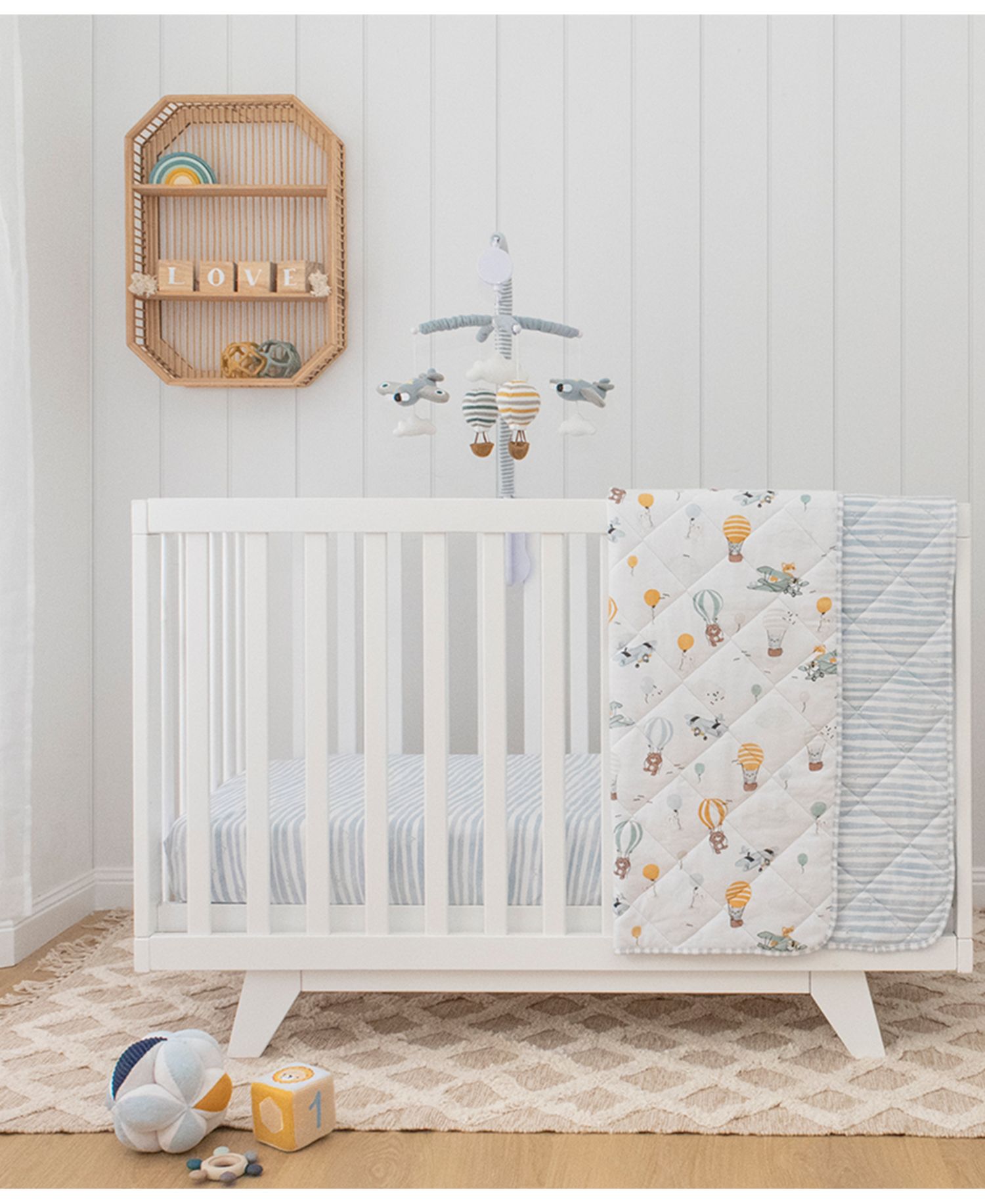 Baby Boys Airplanes Musical Mobile
