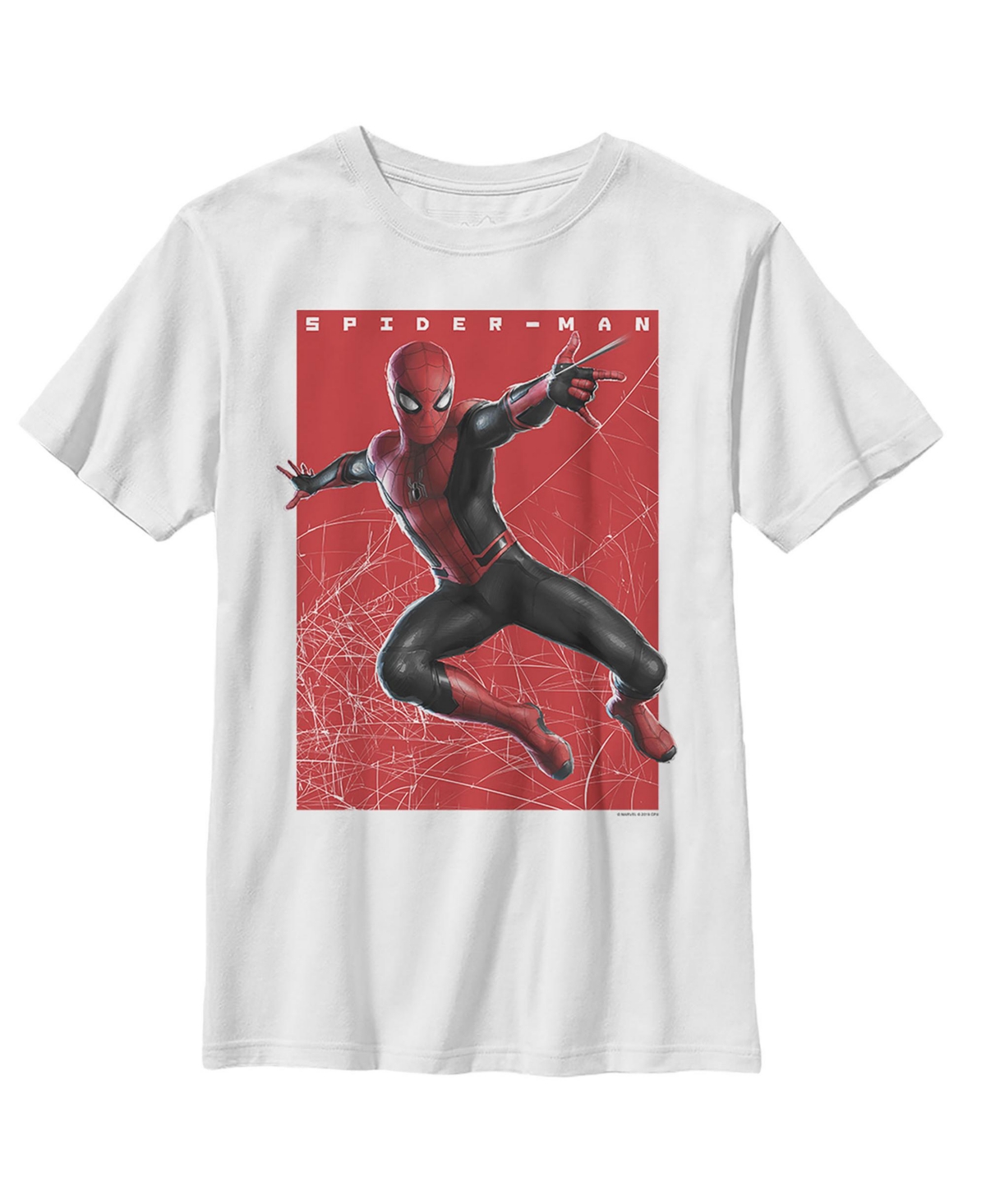 Marvel Boy's  Spider-man: Far From Home Sightseeing Child T-shirt In White