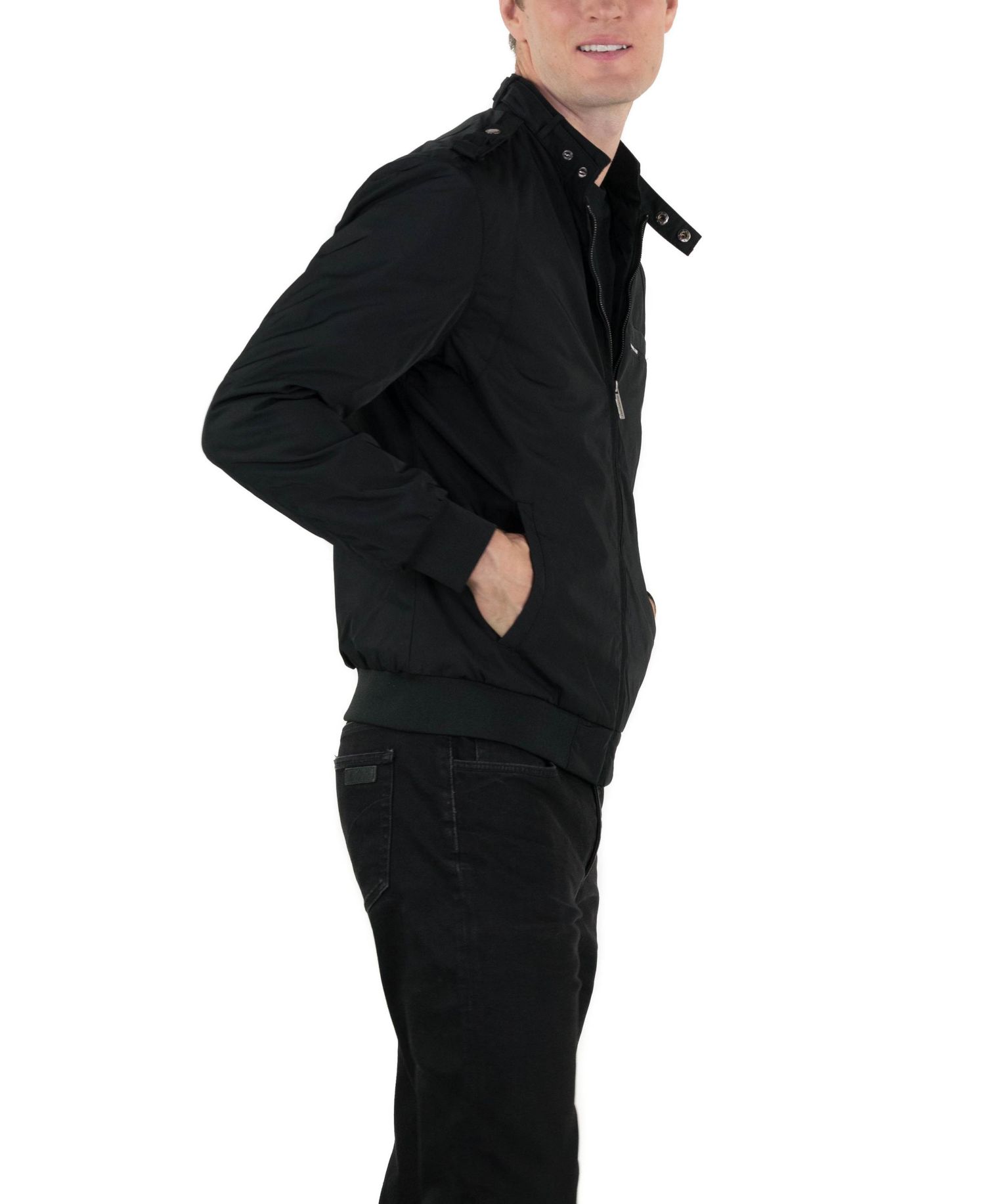 Men's Heavy Iconic Racer Quilted Lining Jacket (Slim Fit)